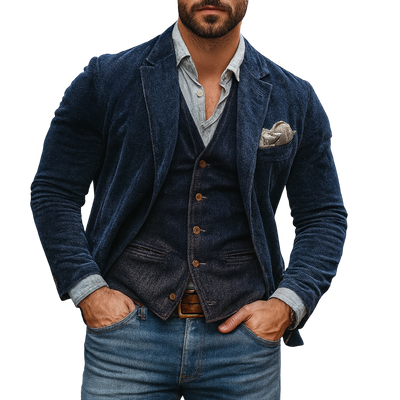 Patricio™ | Klassisk Blazer & Vest Sett