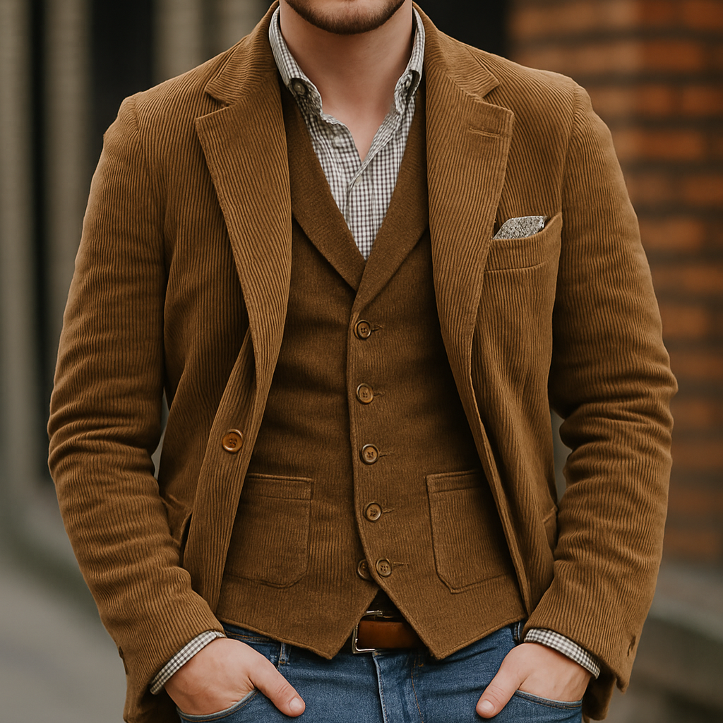 Patricio™ | Klassisk Blazer & Vest Sett