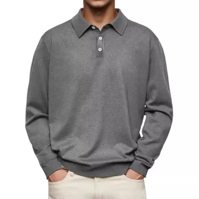 Henrik™️ | Elegant langermet poloskjorte