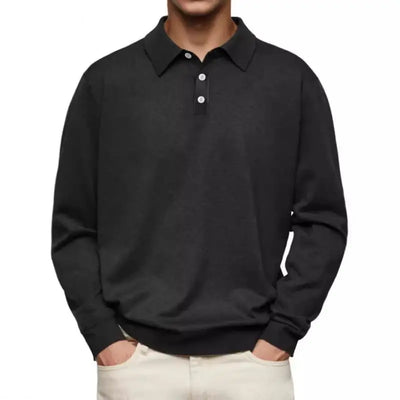 Henrik™️ | Elegant langermet poloskjorte