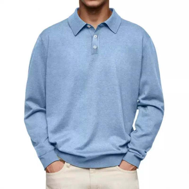 Henrik™️ | Elegant langermet poloskjorte
