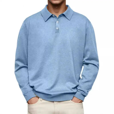 Henrik™️ | Elegant langermet poloskjorte