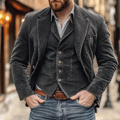 Patricio™ | Klassisk Blazer & Vest Sett